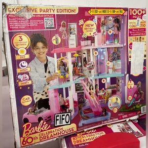 Barbie Dreamhouse 60th celebration, car included, lights and sounds